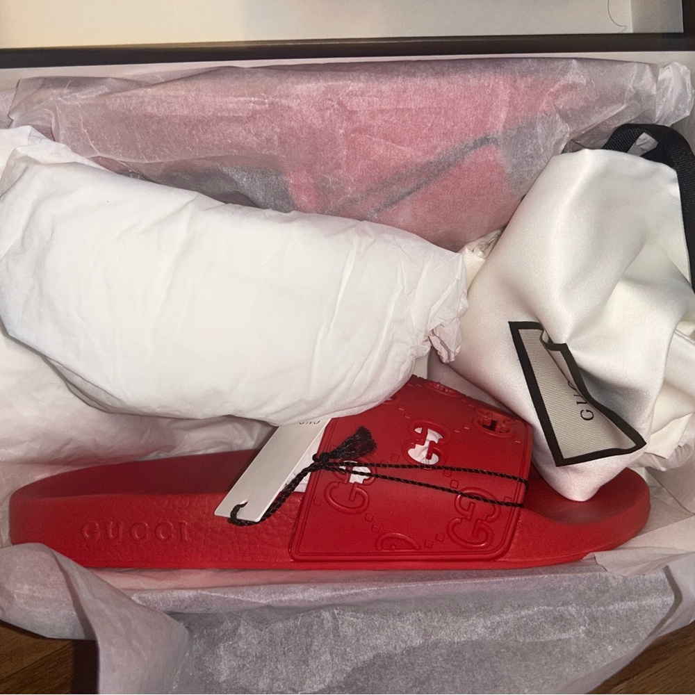 Gucci Mens Size 10 Slides Brand New in Box